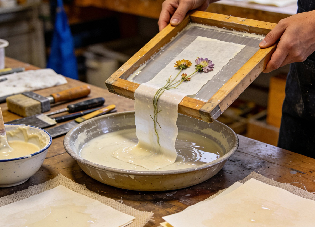 One-Day-Workshop - Papierschöpfen